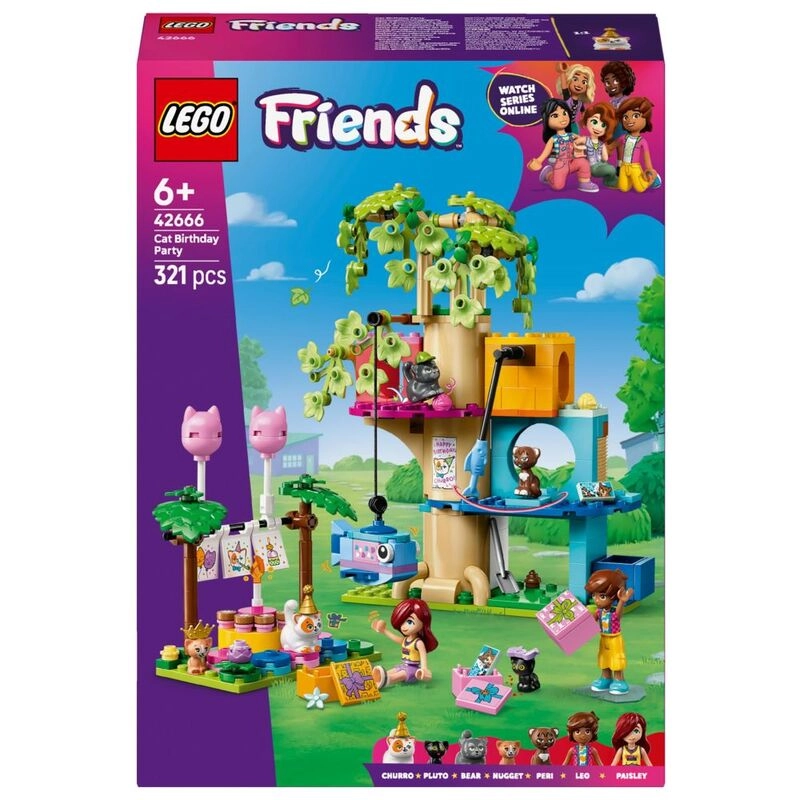 LEGO Friends Cat Birthday Party & Tree House (42666)