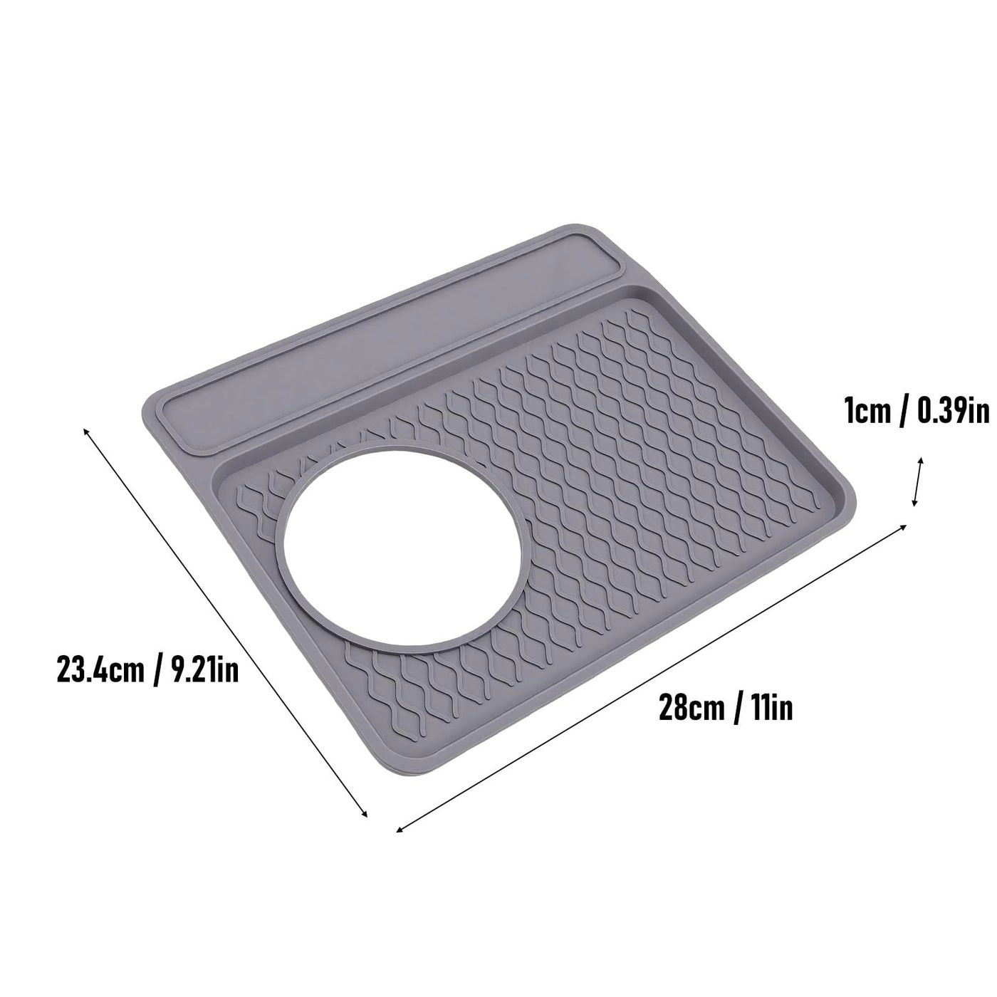 Coffee Tamper Mat - Black Silicone Fit for BREVILLE 870 880