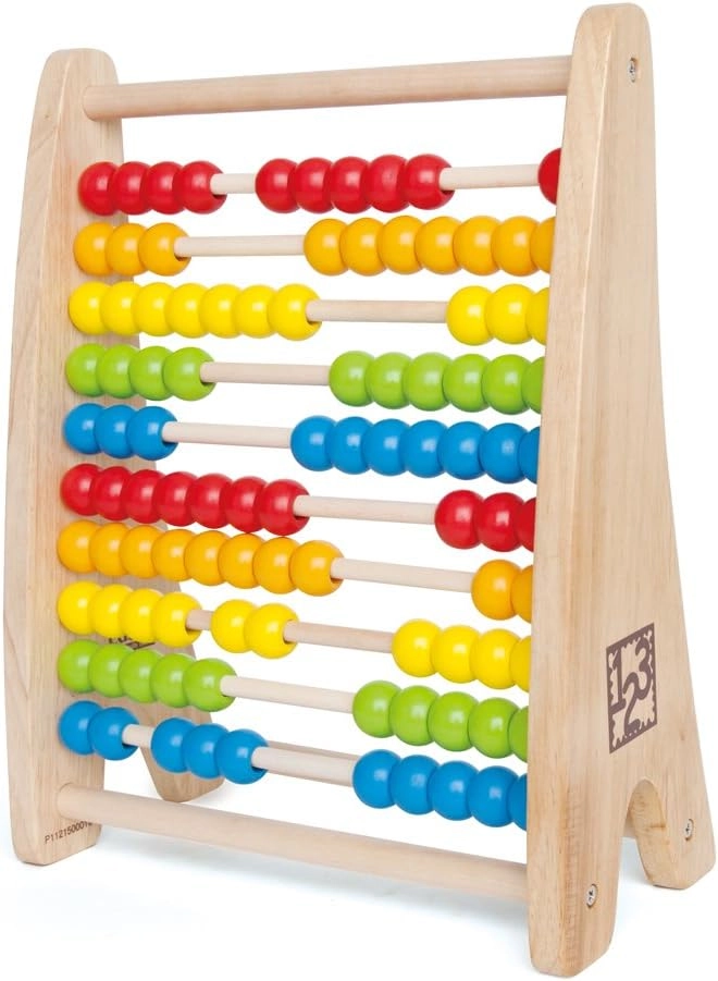 Rainbow Wooden Counting Bead Abacus - 3+ Years
