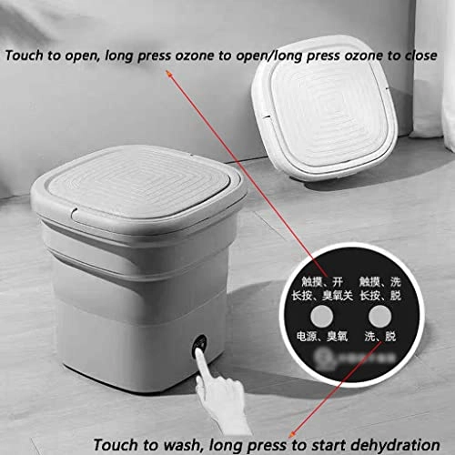 Folding laundry bucket B09MLFL6LR