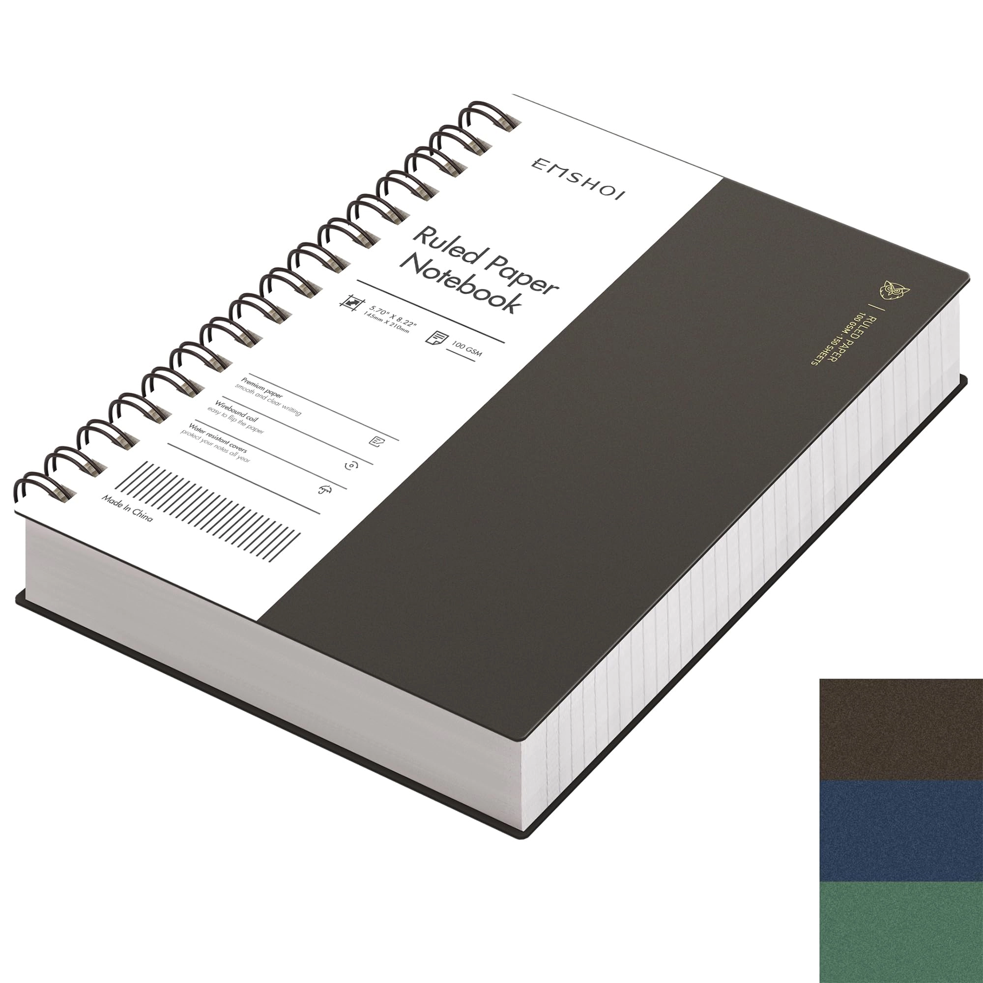 Notebook A5 Spiral - Lined 150 Sheets