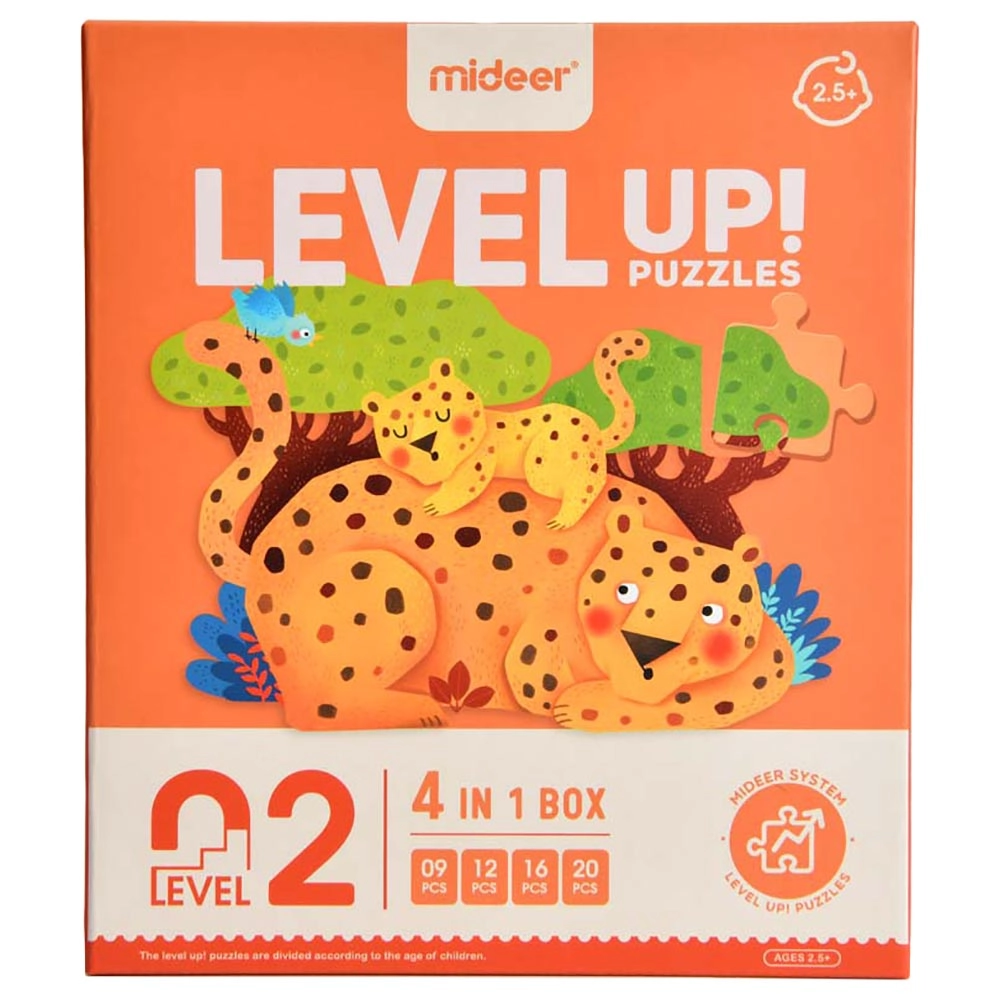 Level Up Puzzles Animals - 4-in-1 Puzzle (TOP-CT7033)