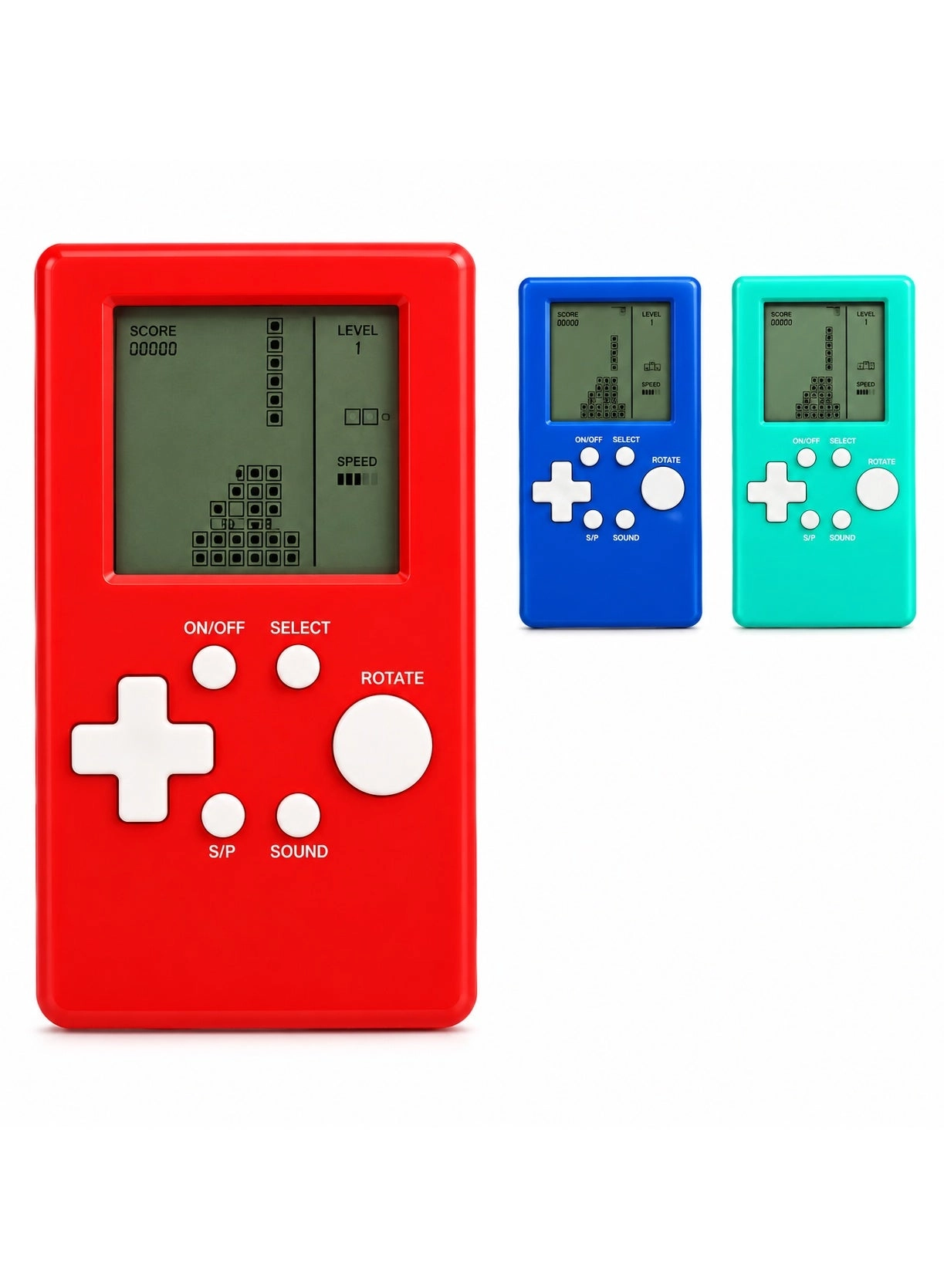 Tetris Mini Handheld Game Console - Portable LCD Screen