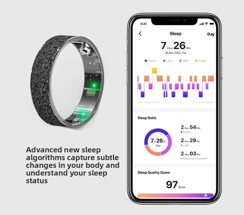 Smart Ring V3 - Heart Rate Blood Oxygen Sleep