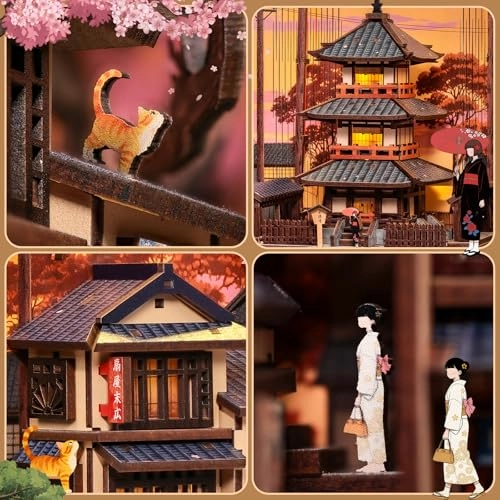 Book Nook Kit - Japanese Street at Dusk