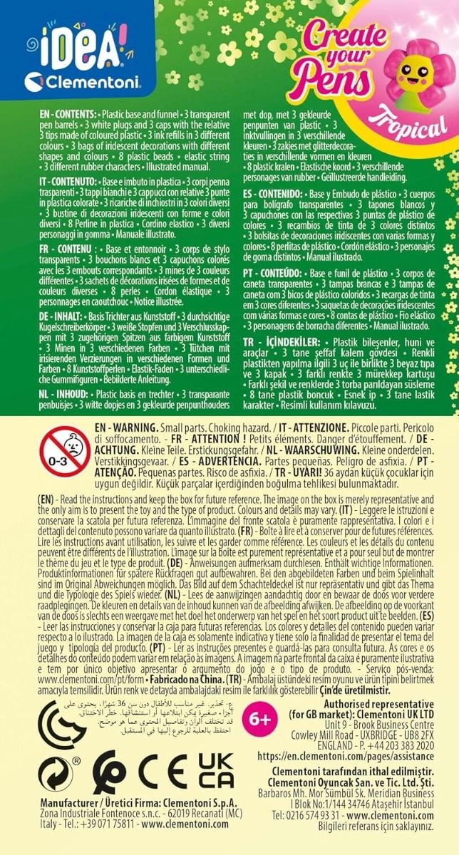 Idea Fantasy Pens - 3 pens 4 inks