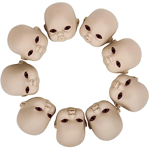 Doll Heads - Halloween 15 pieces Adult 2.8 x 3.0 x 3.15 inches
