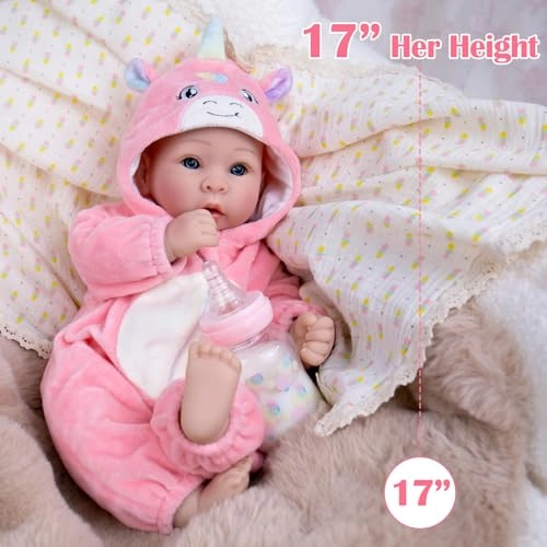 Real Life Baby Dolls - 17 inches Vinyl Soft Cloth Body Ages 3+