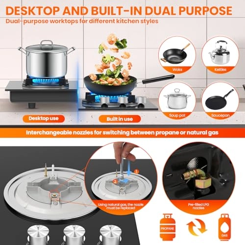 RQZ-Glass-UK Gas hob