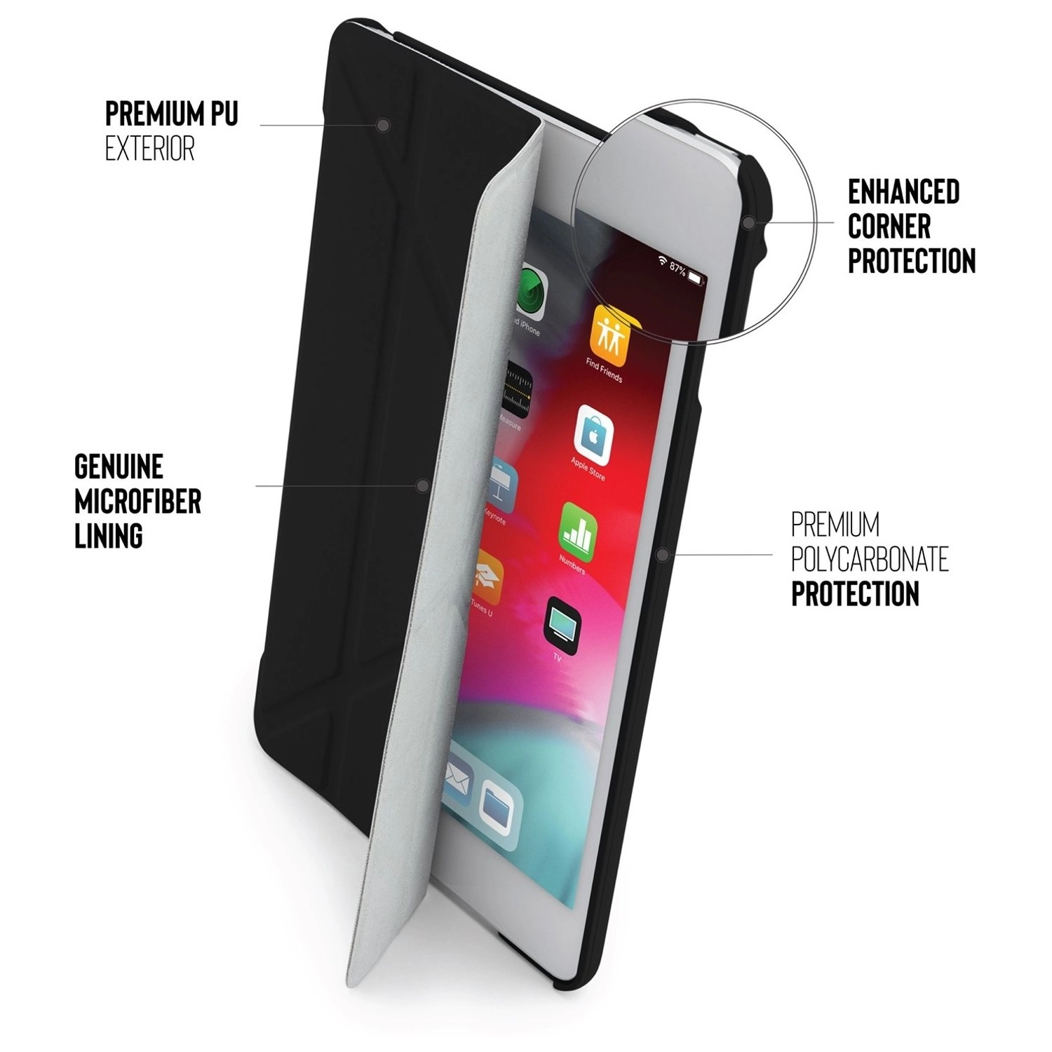 Origami Case for iPad mini 5 7.9-inch (2019) and iPad mini 4 (2015)