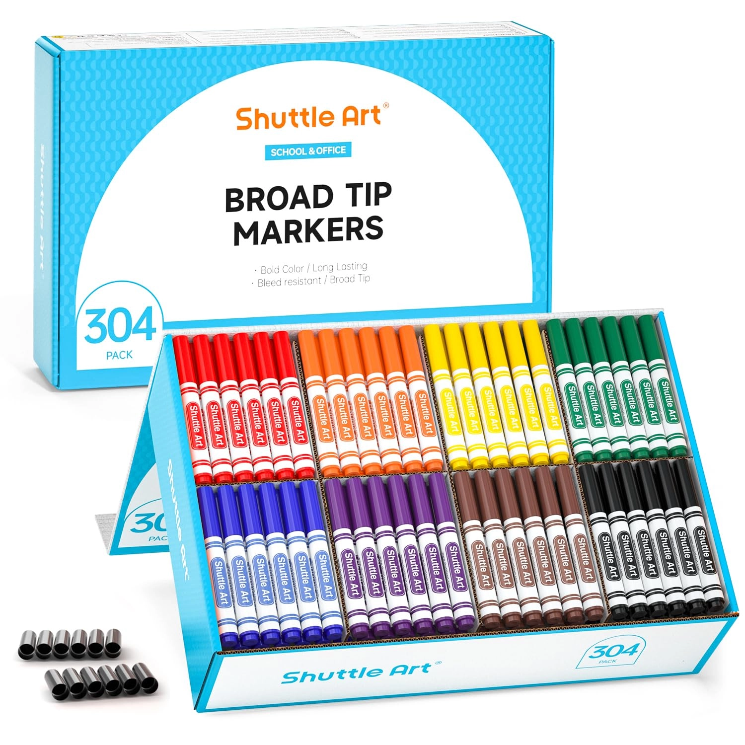 Shuttle Art WM304 - 16 Assorted Colors Broad