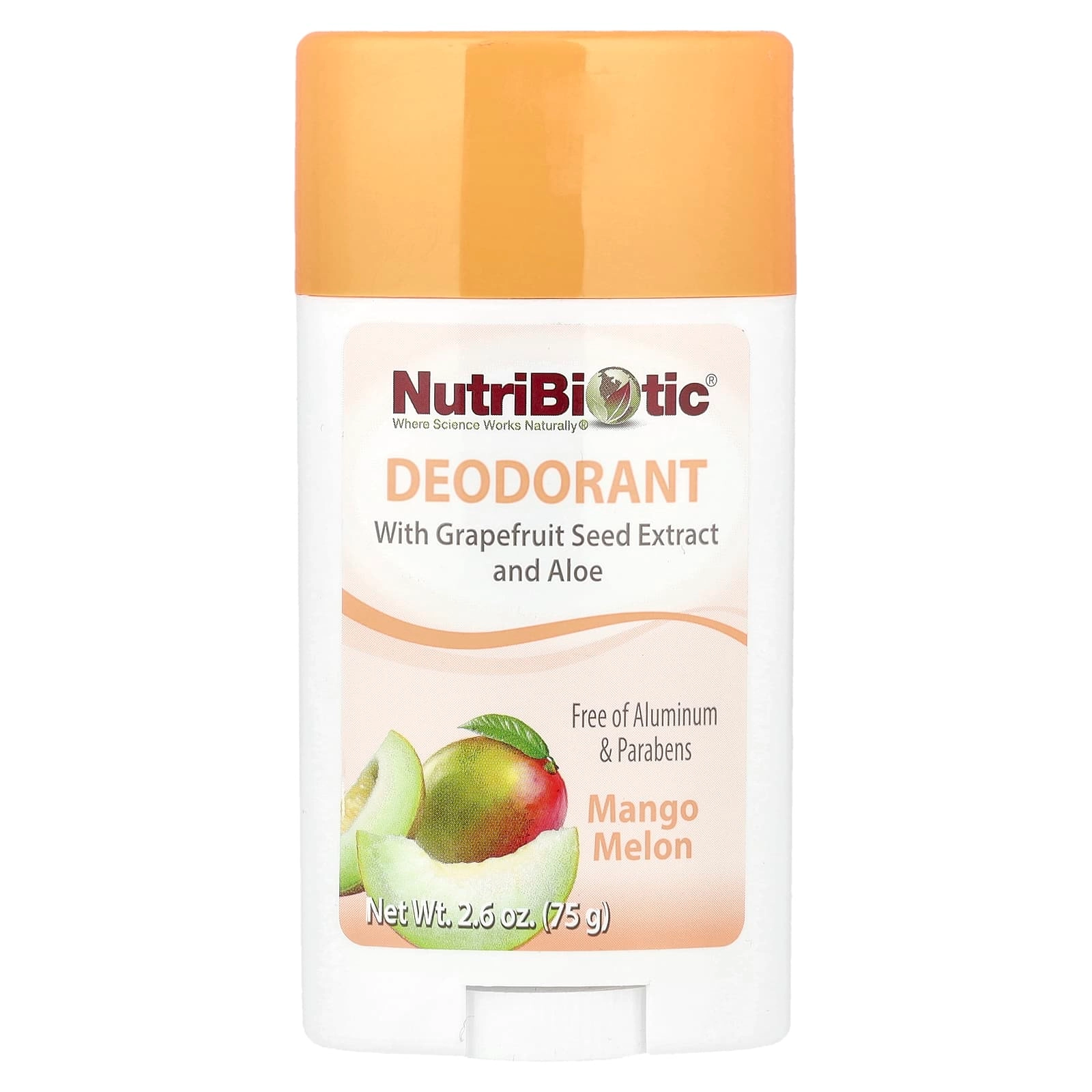 NutriBiotic Deodorant - Mango Melon 2.6 oz (75 g)