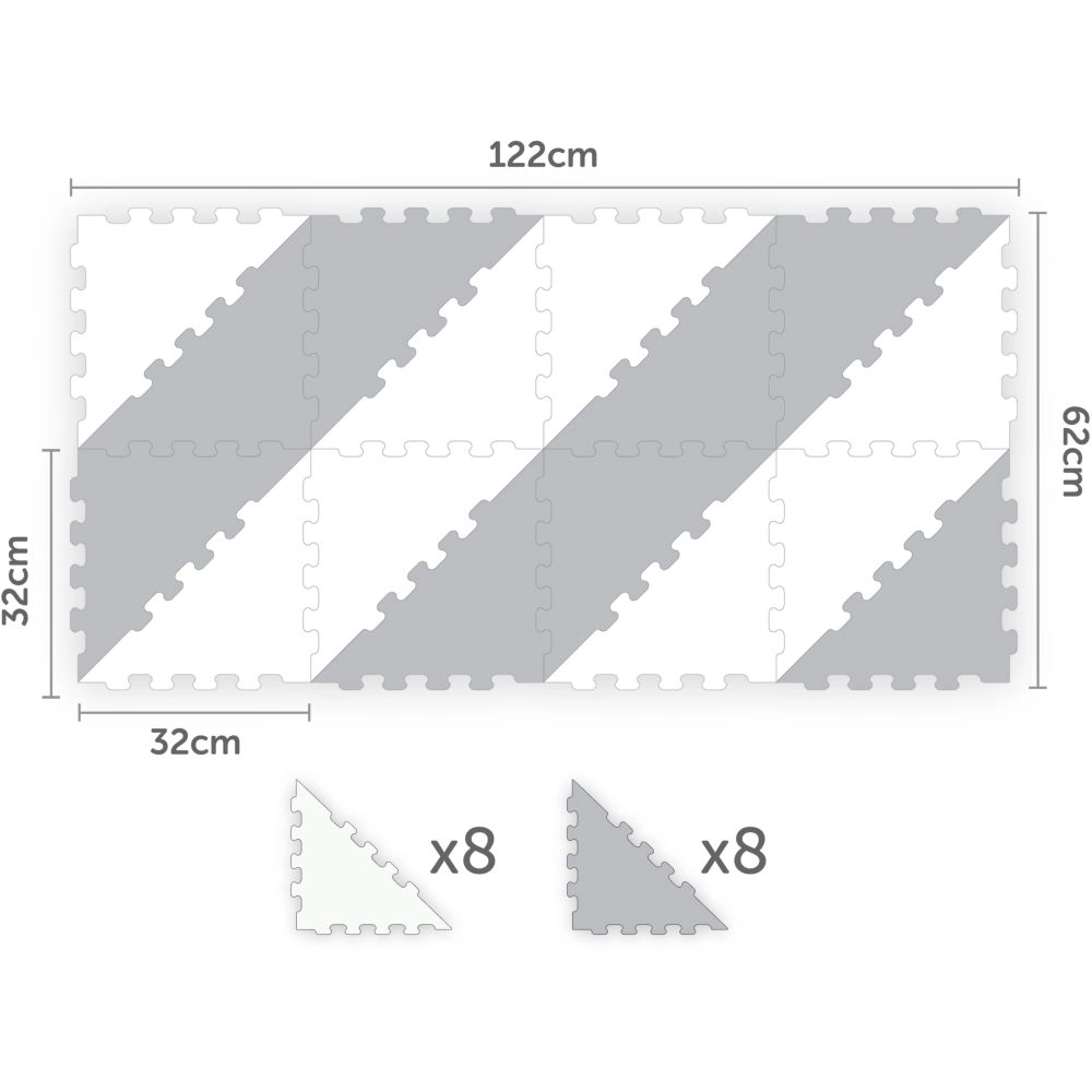 Triangle Puzzle Floor Mat - 10 Months