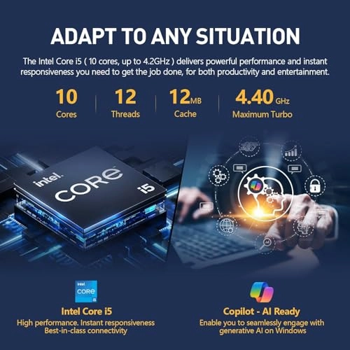 2025 Premium IdeaPad 1i - 15.6'' i5-1235U 16GB DDR4 512GB SSD + 500GB External Drive