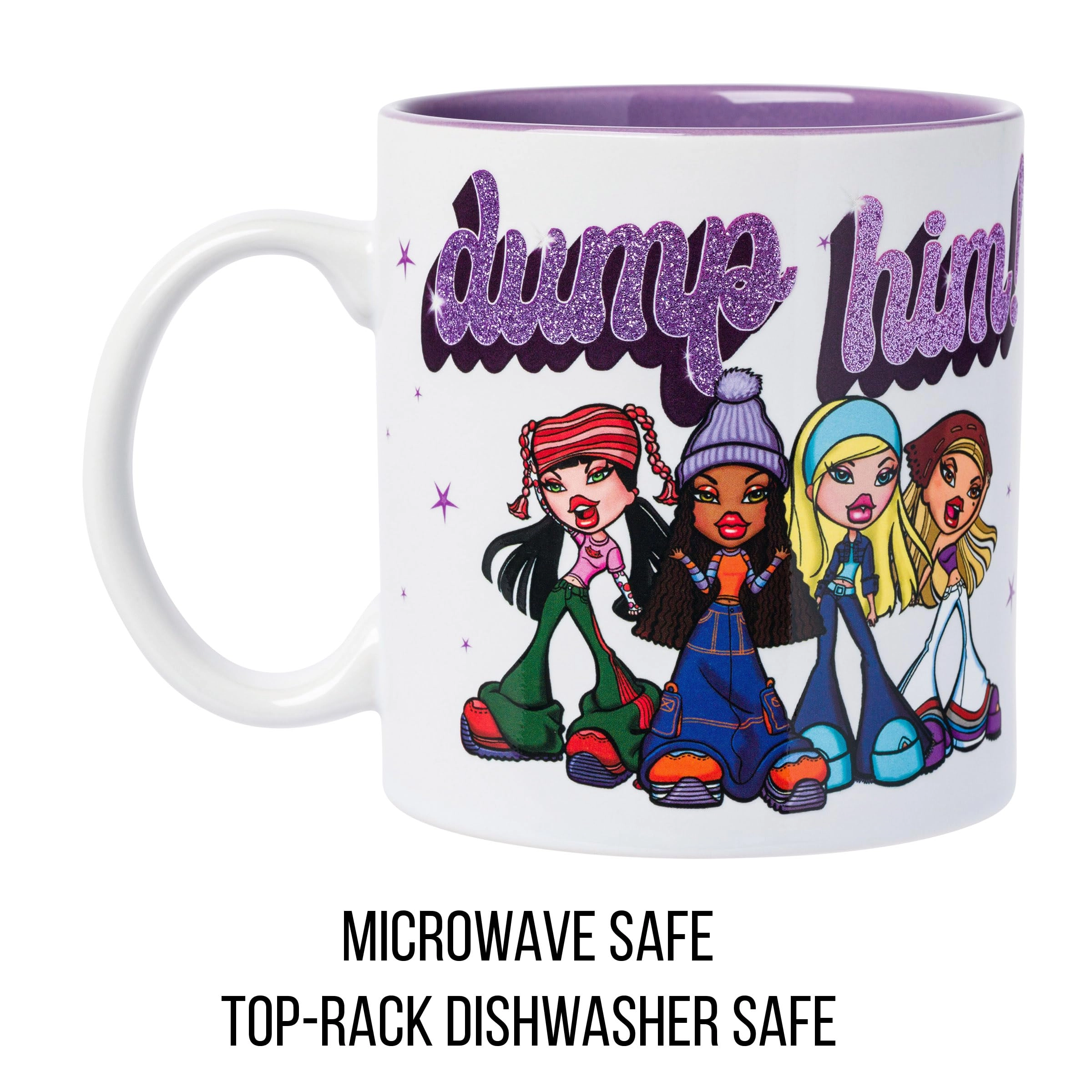 Bratz Dump Him Stars Glitter Ceramic Mug - 1 pcs