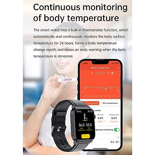 Blood Sugar Smartwatch - Heart Rate Blood Pressure Blood Oxygen