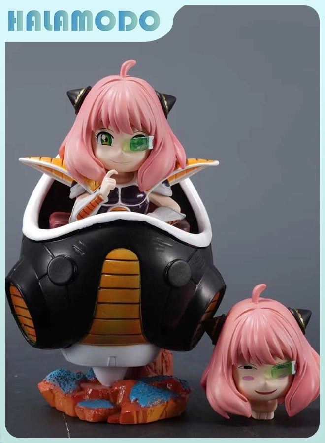 halamodo Anya and Frieza - Spy x Family Dual-Head Interchangeable Figure (15.5 cm) (QQ0692)