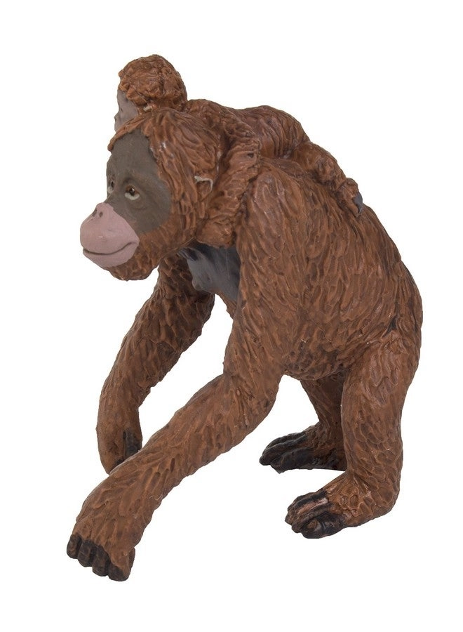 Orangutan with Baby Figurine - 2.5" Hand-Painted