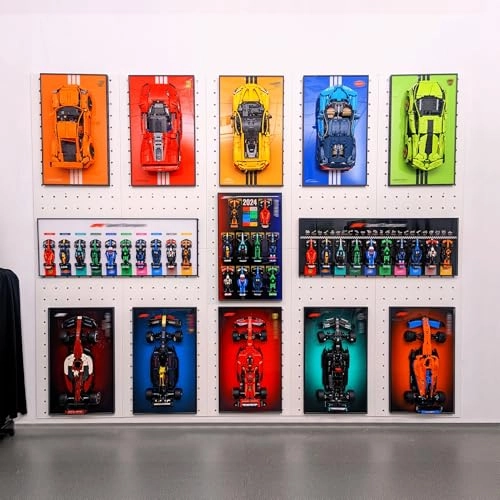 Display Wallboard - aluminum non-yellowing acrylic for LEGO Speed Champions 77242-77251
