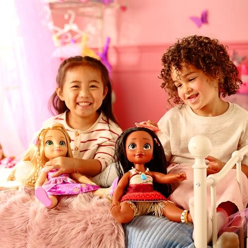 Moana Doll - 16 inch Reflective Eyes tapa print dress Ages 3+