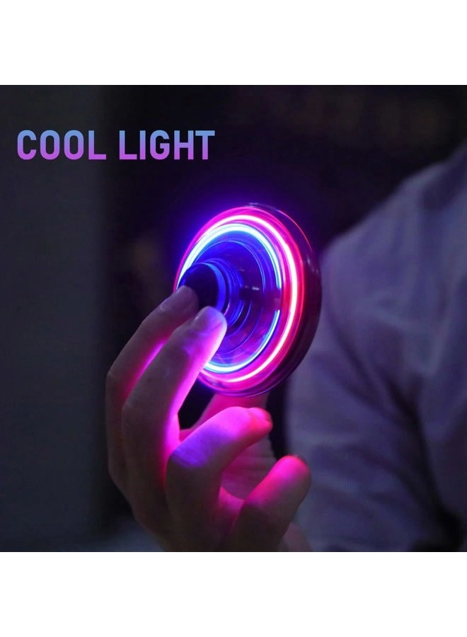Hand Operated Mini Drone - Fidget Flying Spinner, LED Lights, USB Rechargeable