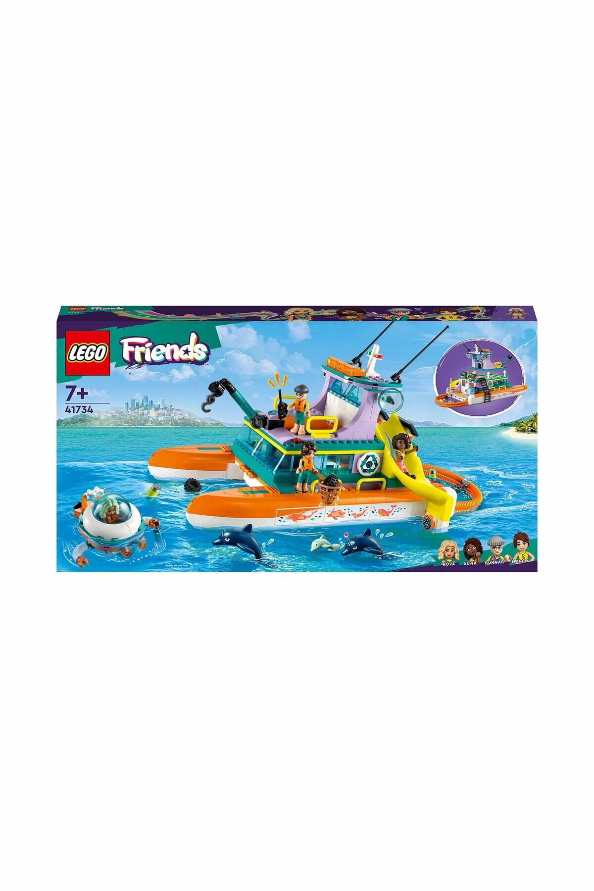 COLOR LAND CHILDRENS TOYS CENTER LLC Friends Sea Rescue Boat (41734)