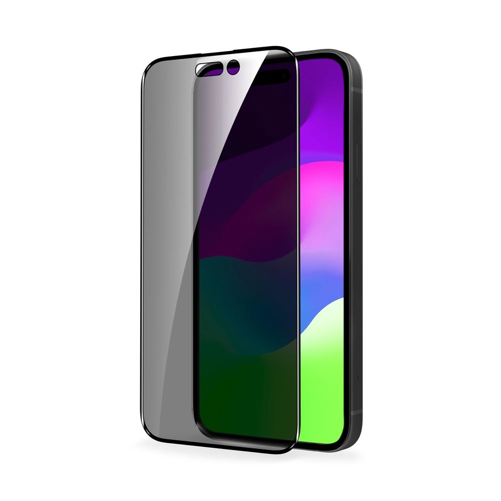 Baykron HD Privacy Tempered Glass Screen Protector for iPhone 15 Plus