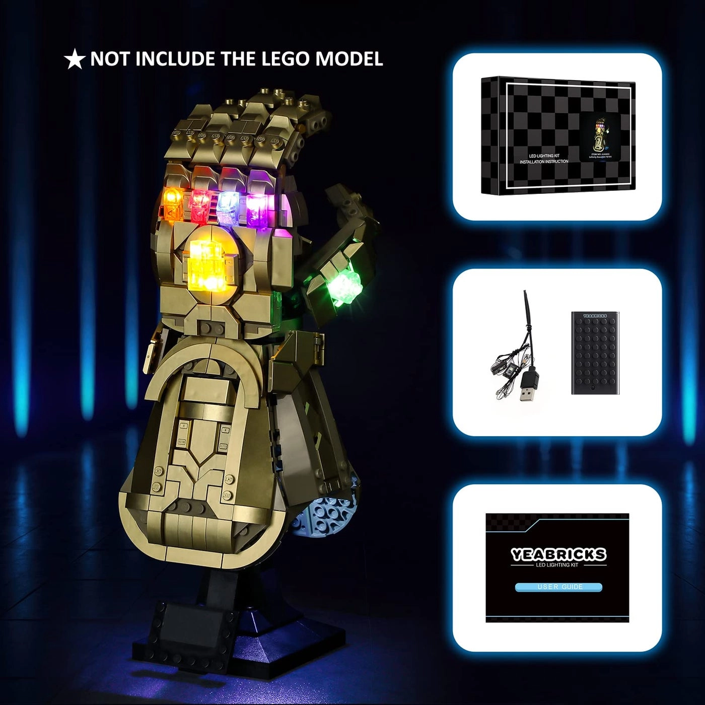 LED Light Kit for Lego - Marvel Infinity Gauntlet