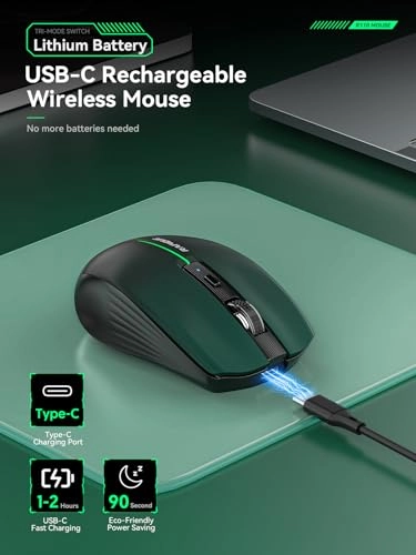 Tri-Mode Rechargeable Mouse - Wireless