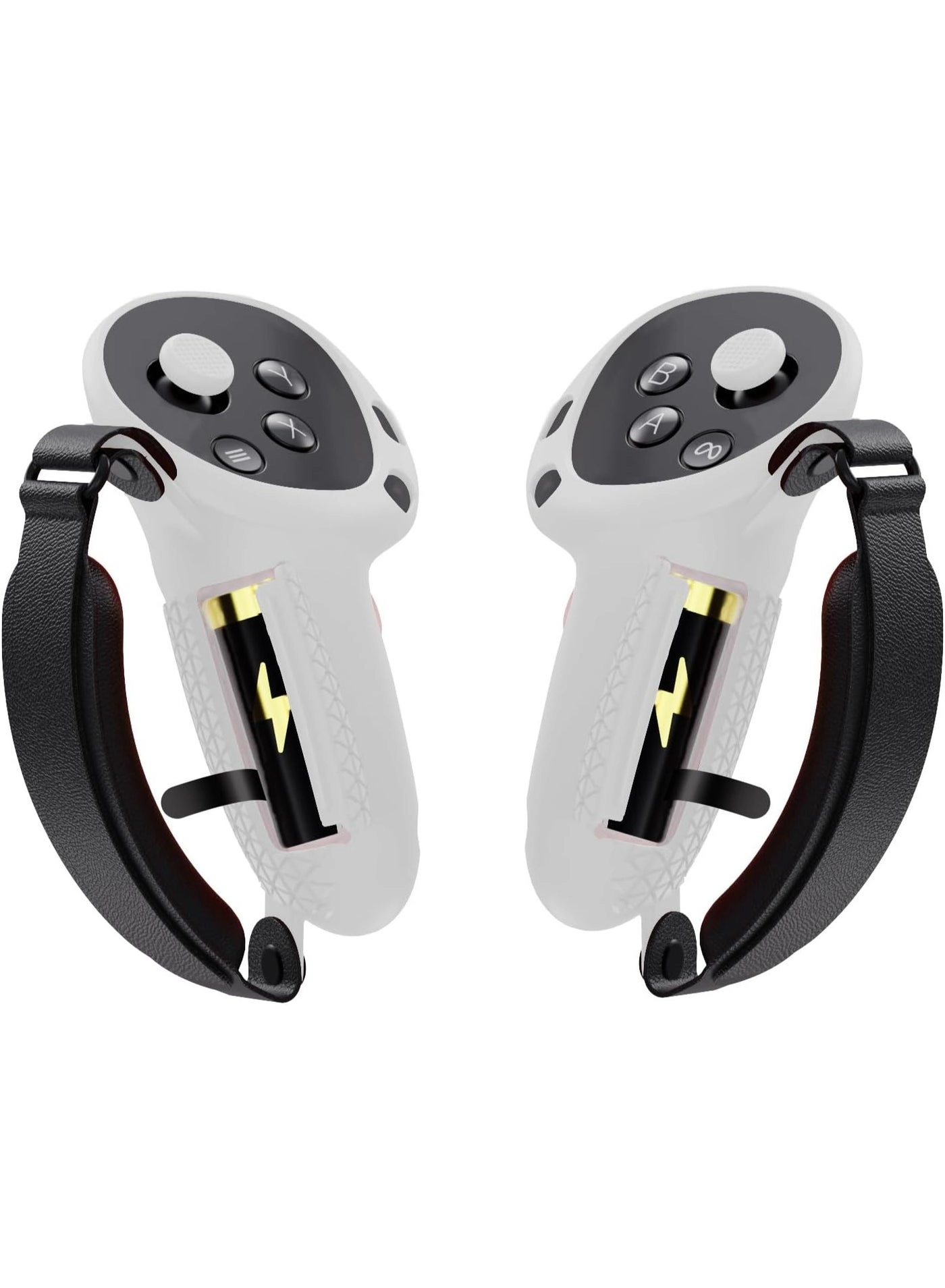 ZONEY Controller Grips for Quest 3 - Upgraded Adjustable Foam Knuckle Straps