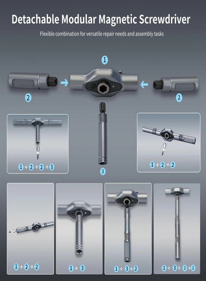 Magnetic Ratcheting Multi-Bit Screwdriver Set (42 Pcs)