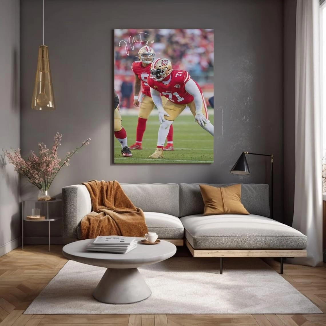 Trent Williams Poster - Canvas 11 x 14 in Framed