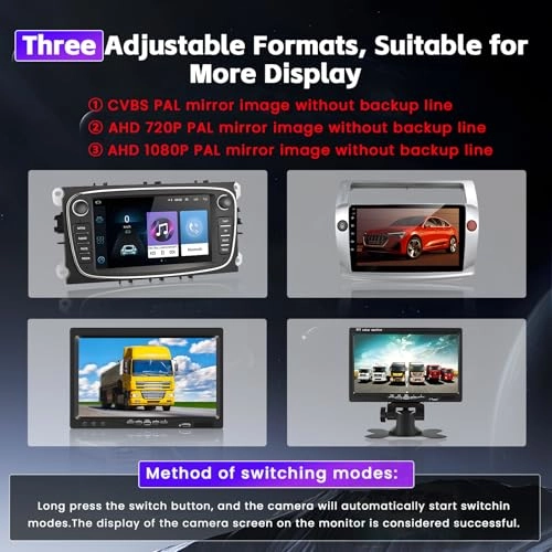 License Plate Frame Backup Camera - Night vision Wired 1920x1080