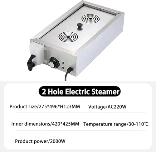 Electric Dim Sum Steamer - 2/4/6 hole 30-110C