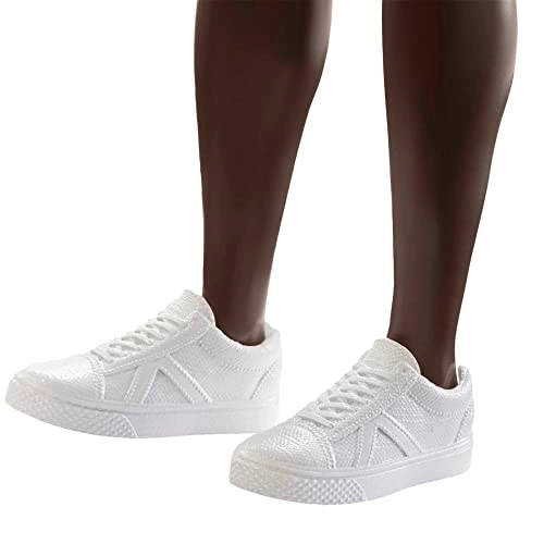 Ken Fashion Doll - Twisted Black Hair Orange Athletic Jersey Ages 3+