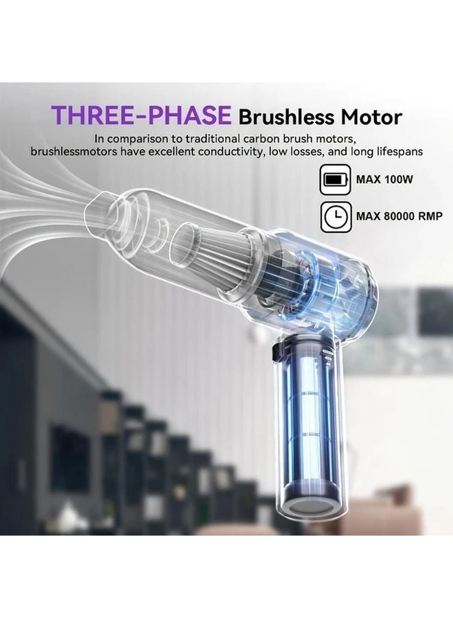 4-in-1 Wireless Handheld Vacuum Cleaner - 2000mAh