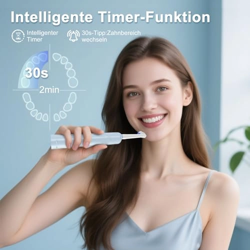 3862 - 8 Brush Heads 3 Modes White