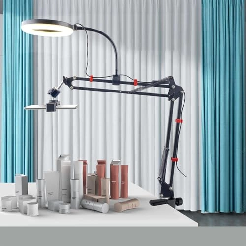 Overhead Camera Mount - 16cm/6.29in Ring Light Phone Mount Arm Stand