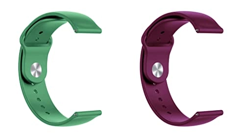 2 Pack 20mm Silicone Watch Band for Sekonda Motion
