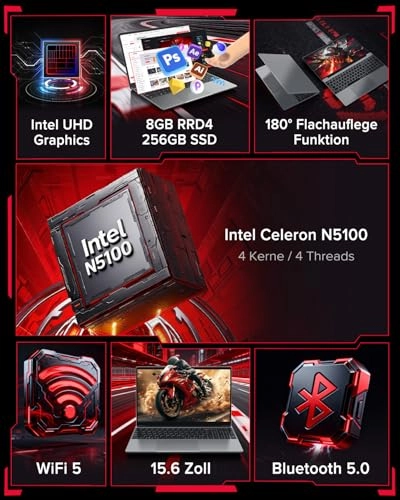 2026 T156A - 15.6'' N5100 8GB DDR4 256GB SSD