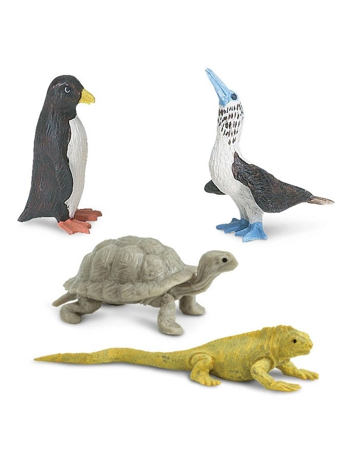 Galapagos Wildlife TOOB - Figurines of Seal, Blue-Footed Booby, Tortoise & More Ages 3+
