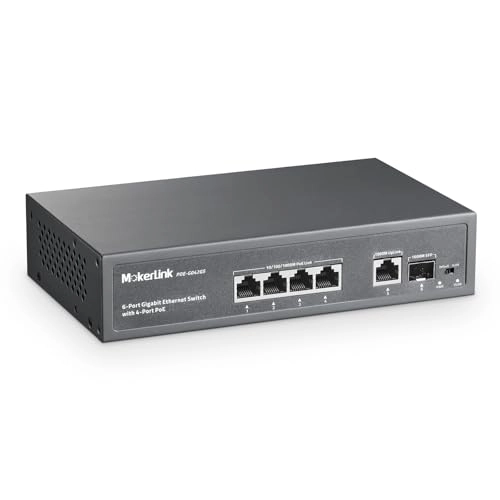 4 PoE Gigabit + 1 GE 5-ports