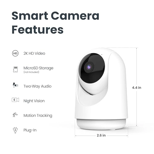 Smart Indoor AI Pan and Tilt Camera 2K