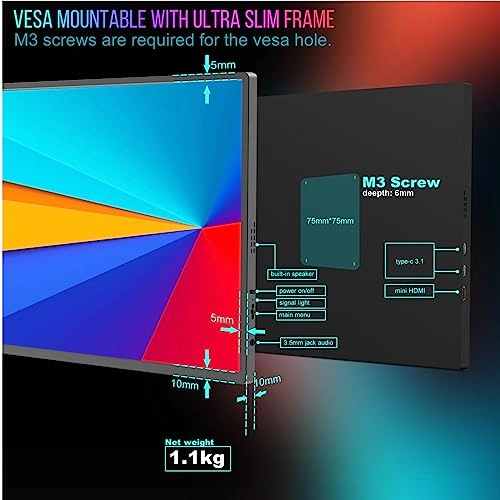 Portable Monitor - 1920 x 1080 18.5 inch