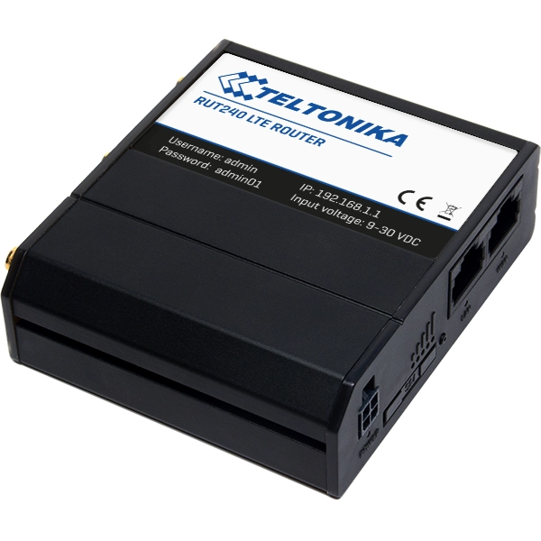 RUT240 - 4G/LTE (Cat 4) 3G 2G IEEE 802.11b/g/n