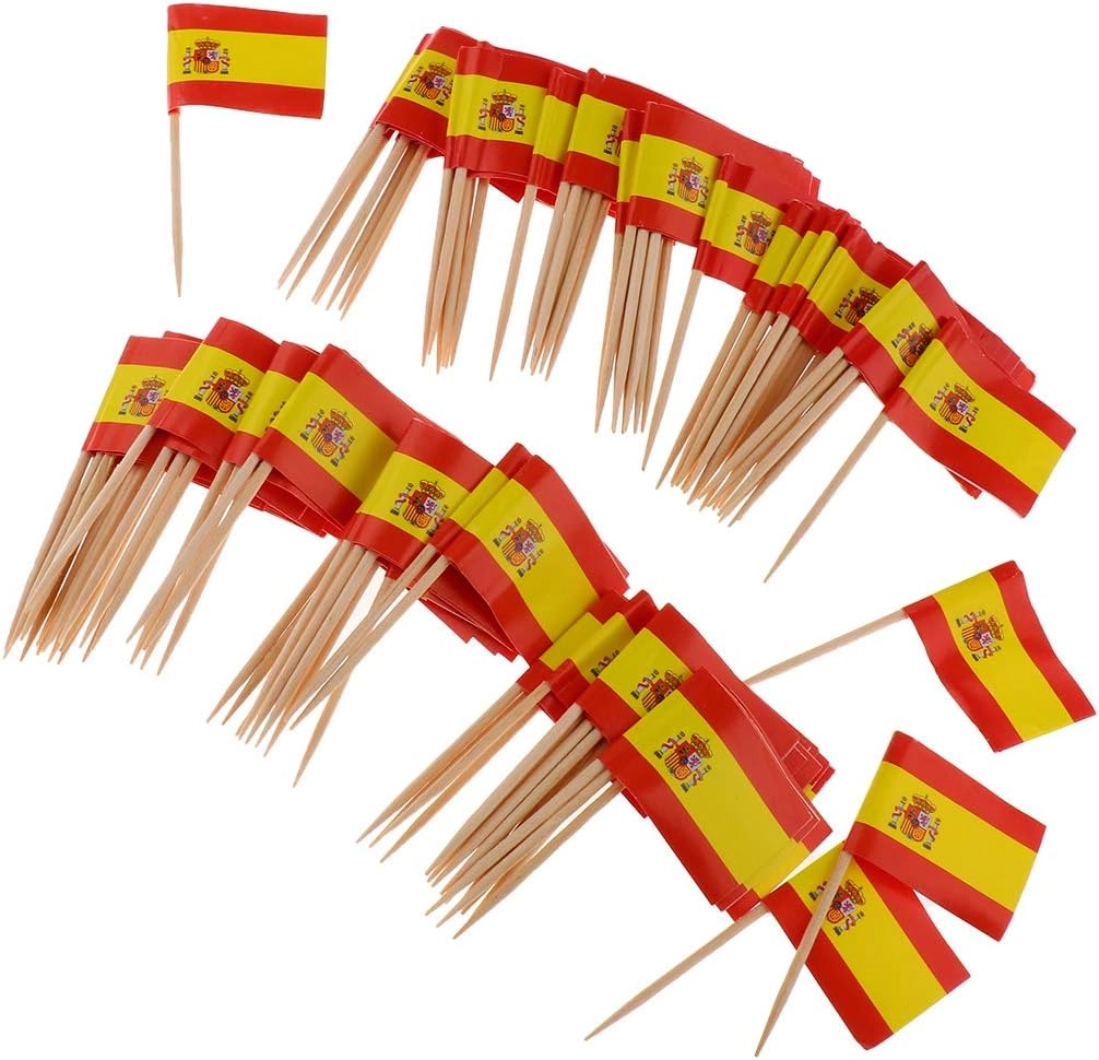 Flag Toothpicks - 100 Pieces Wedding Birthday Dinner