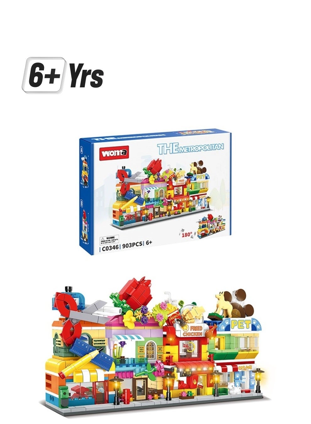 WOMA Building Blocks Set - Flowers 903 pcs