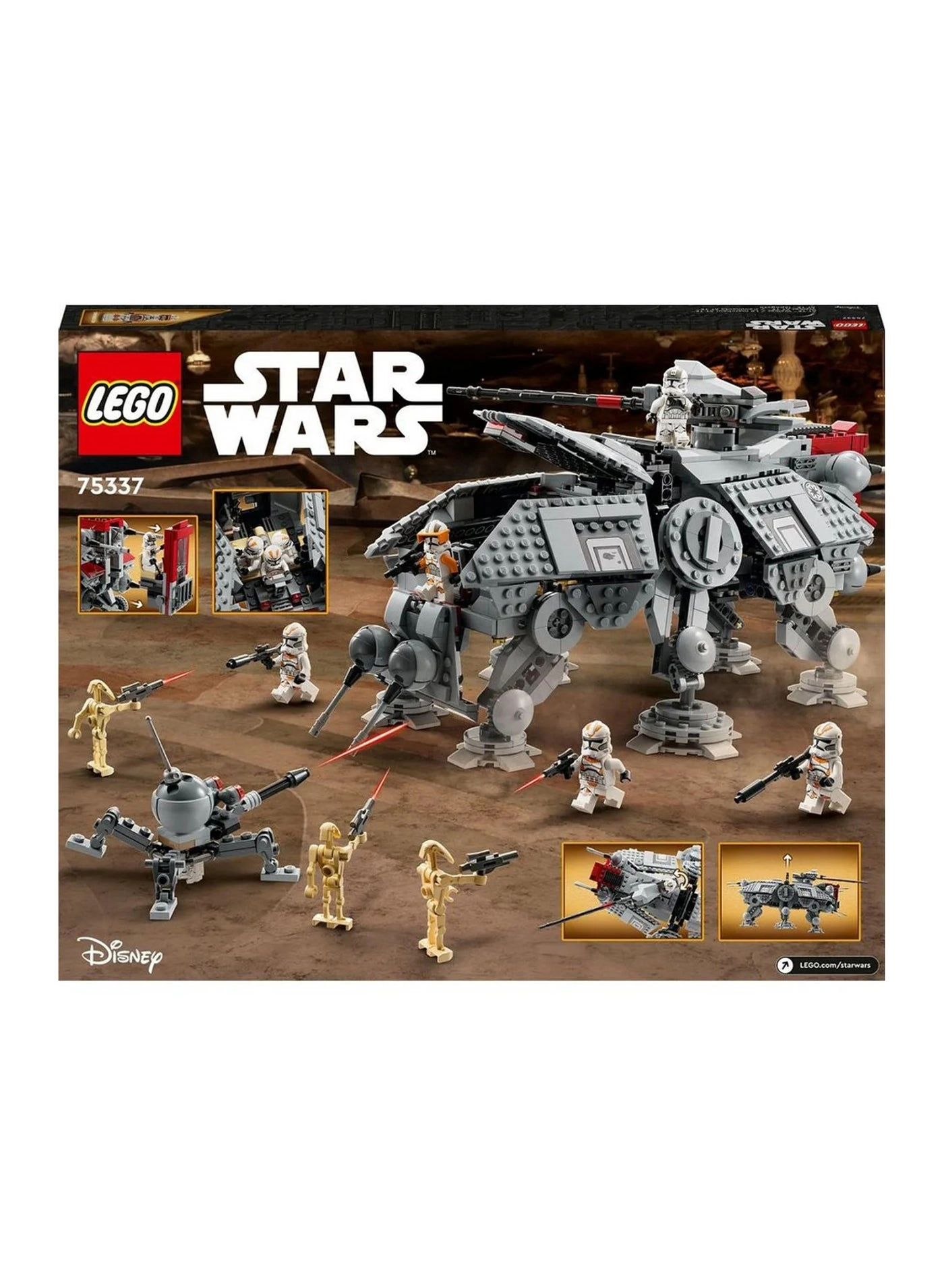 Star Wars AT-TE Walker (75337) - Poseable Includes 5 Minifigures