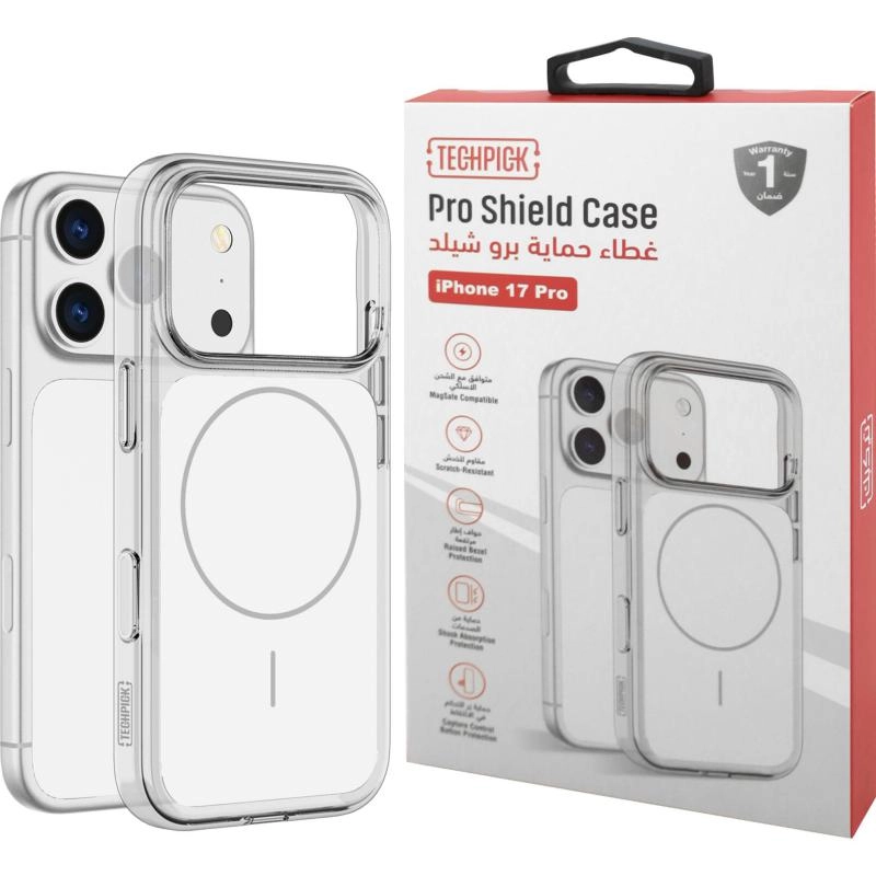 Techpick Pro Shield Back Cover with MagSafe for iPhone 17 Pro Max