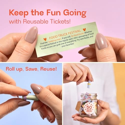 50 Scrolls Jar Date Ideas for Couples - Teen 1 piece